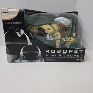 Vintage Robopet Robot Dog & Mini Robopet Dog• 2005 • WowWee • Robonetics In Box
